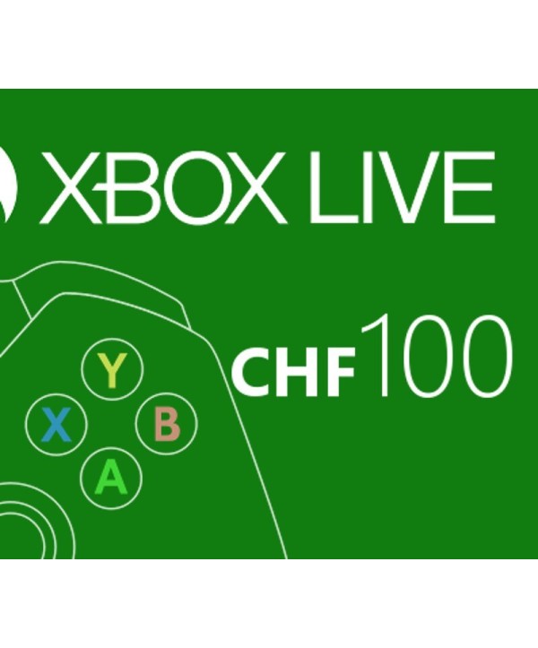 XBOX Live 100 CHF Prepaid Card CH Xbox One Key 